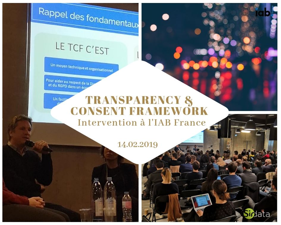 Sirdata spoke within an IAB France workshop around the Transparency and Consent Framework at Leboncoin