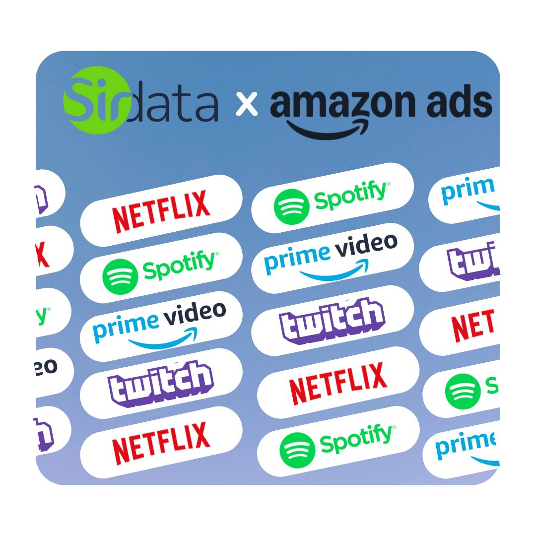 Amazon Ads DSP x Sirdata: Activate our audiences on Twitch, Prime Video, Netflix, and Spotify